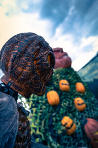 A pumpkin creature in Killdare Haunted City