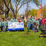 Bridgeview Chamber of Commerce Plants Trees for Earth Day