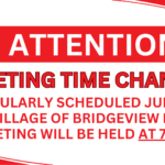MEETING TIME CHANGE NOTICE – June 19, 2024