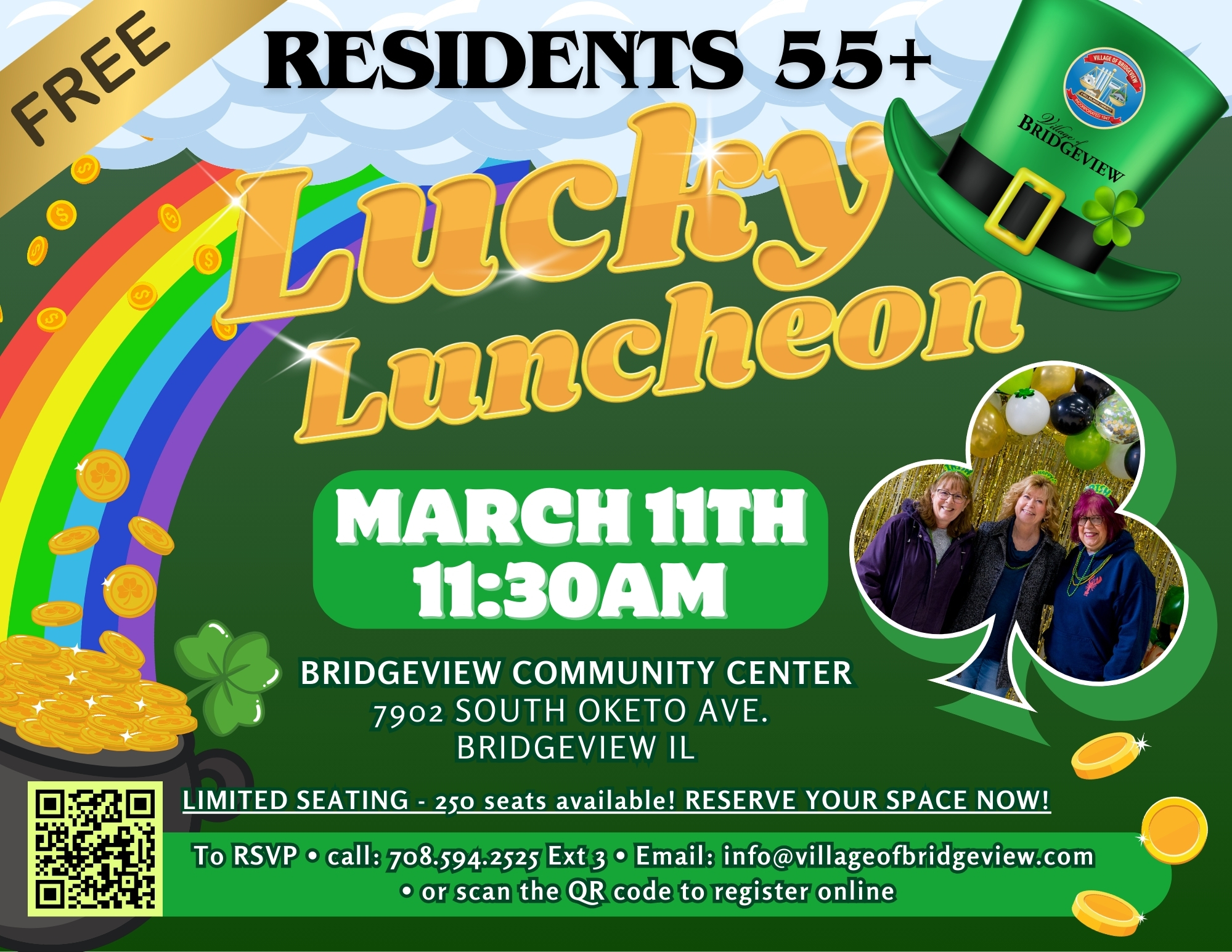55+ Lucky Luncheon 2026 – Village of Bridgeview Illinois
