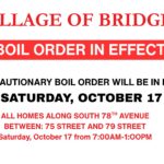 Precautionary Boil Order